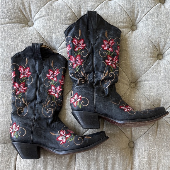 Corral Black Boots W size 10 - Picture 1 of 6